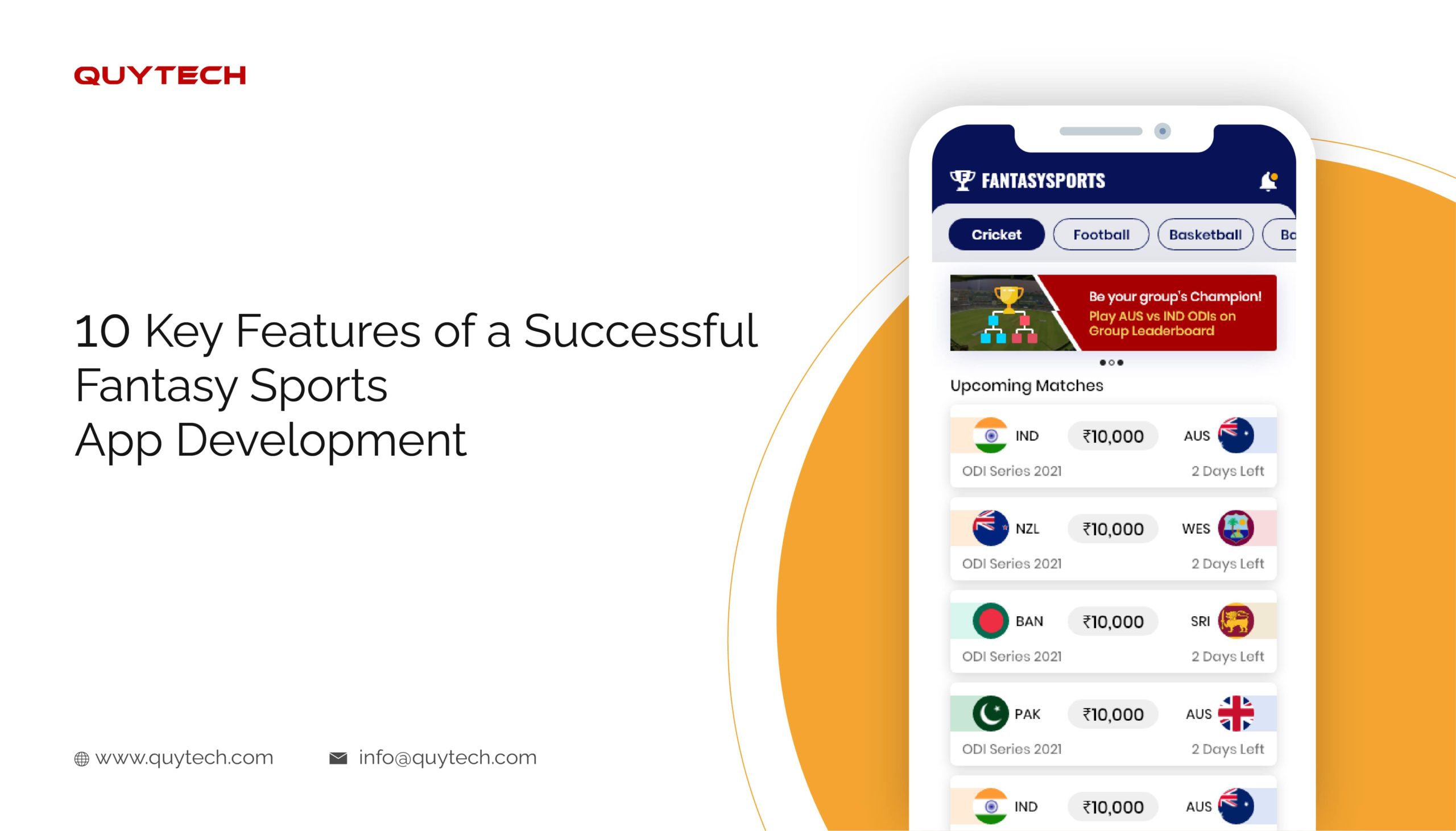 Features of Fantasy sports app development