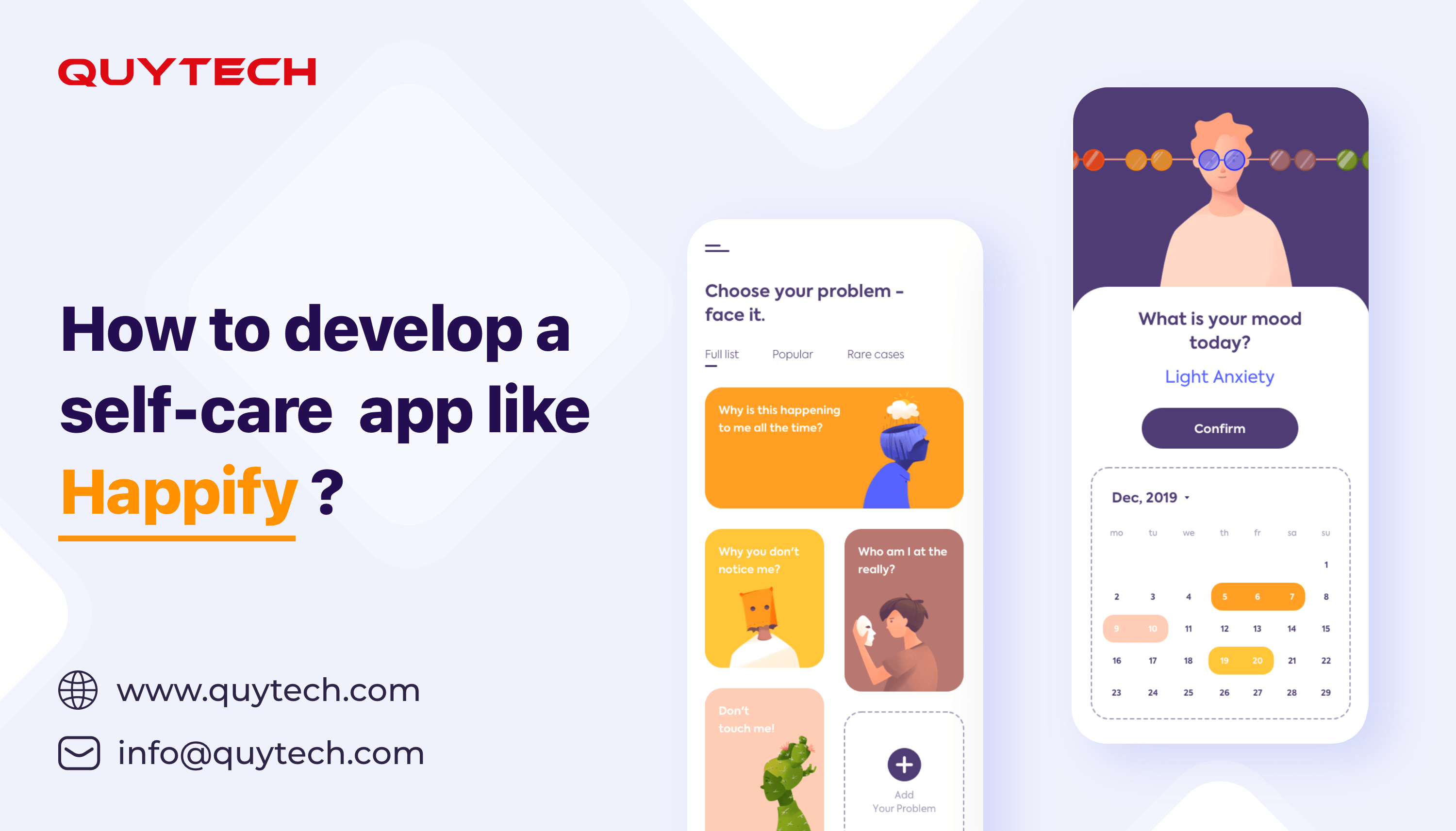 How to create selfcare app like Happify